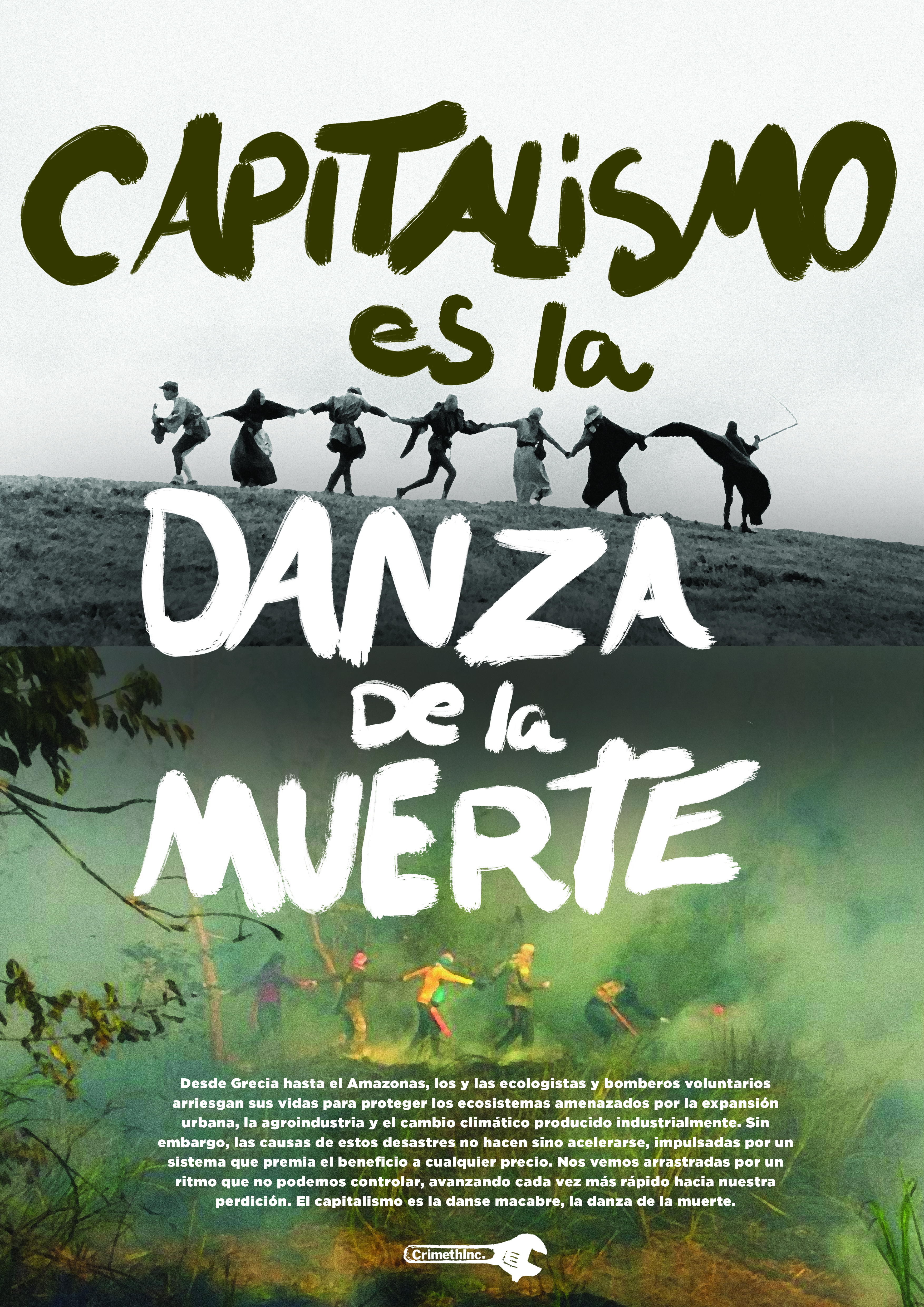 Photo of ‘Capitalismo es la danza de la muerte’ front side