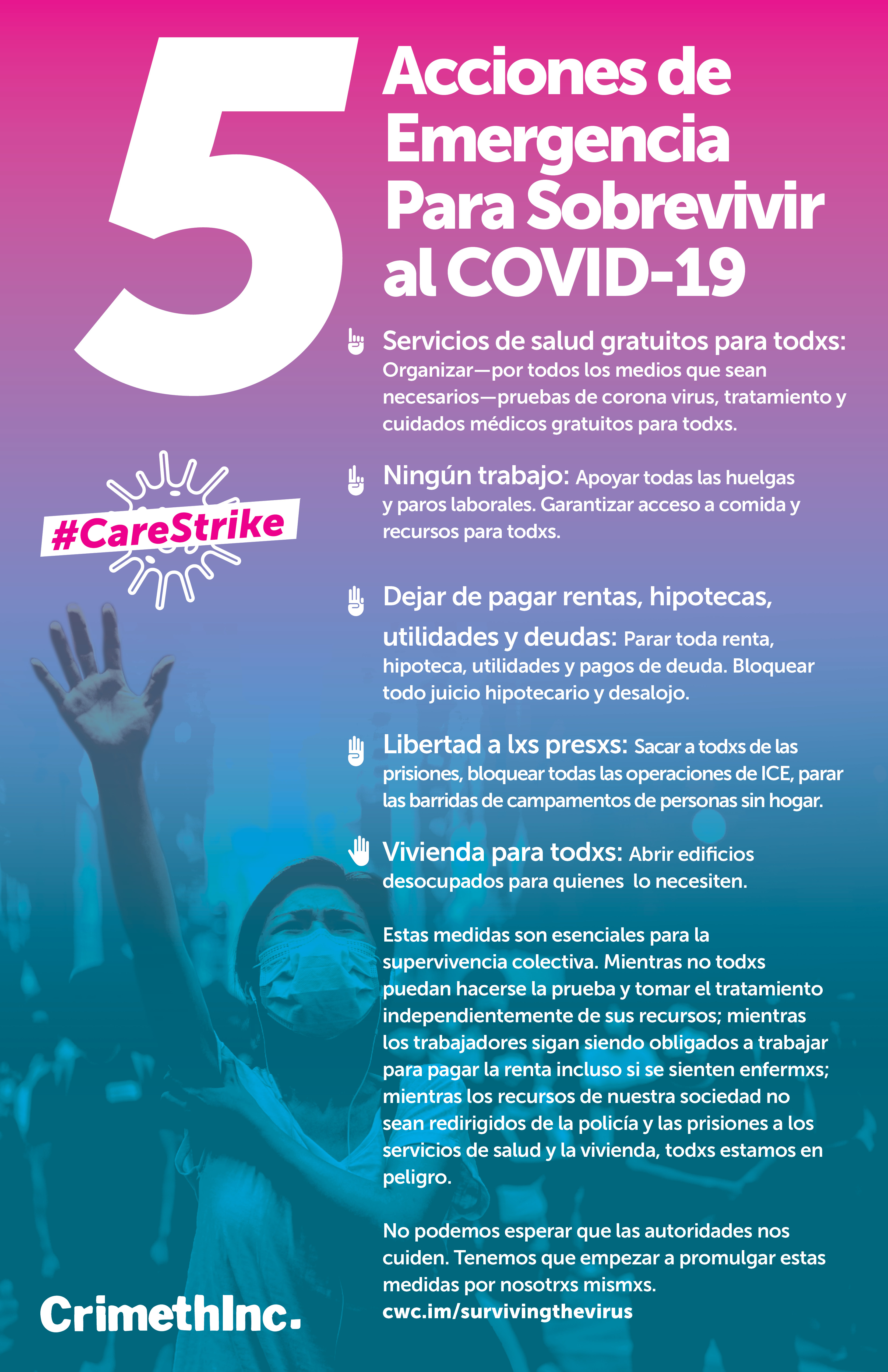 Photo of ‘Cinco acciones de emergencia para sobrevivir al COVID-19’ front side